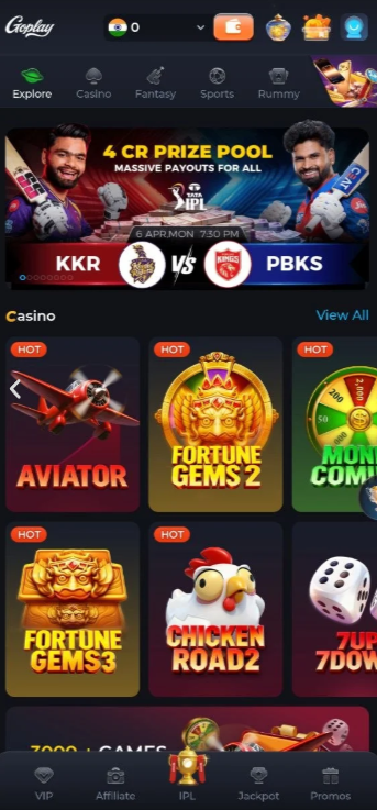Goplay Game – Earn Money with Fantasy Cricket & Spin Wheel